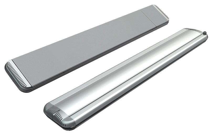 Stufa Elettrica ad Infrarossi 126x20,1x5,8 cm da Soffitto 1500W in Alluminio Dimmerabile Moel Hot-Top Silver-1