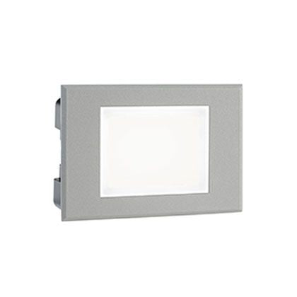 Rechteckige LED-Stufenmarkierungsleuchte für Wandeinbau 3W 3000K Sovil Aluminium sconto