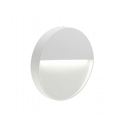 Halbeinbau-LED-Stufenstrahler für den Außenbereich, klein, Sovil Geo, rund, weiß prezzo