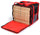 Thermotasche für Pizza zum Mitnehmen 8/10 Kartons Safemi Express 10 Schwarz und Rot