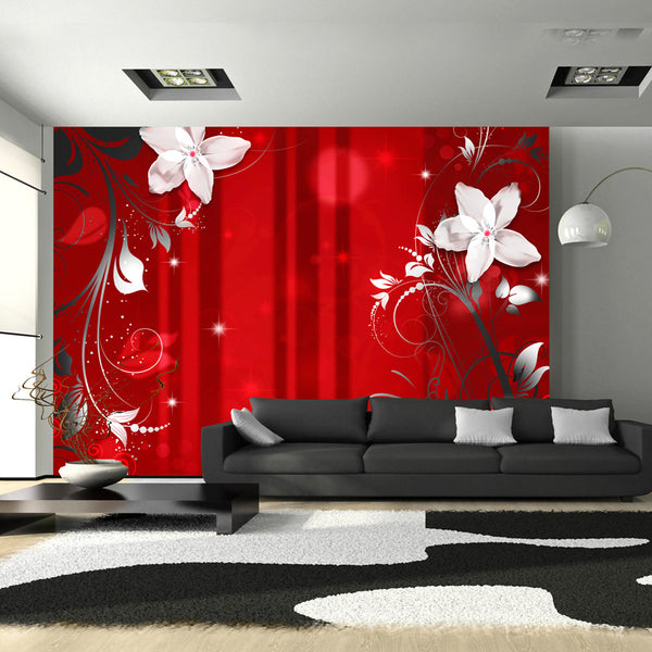 Fototapete - Bloom Scarlet Wallpaper Erroi prezzo
