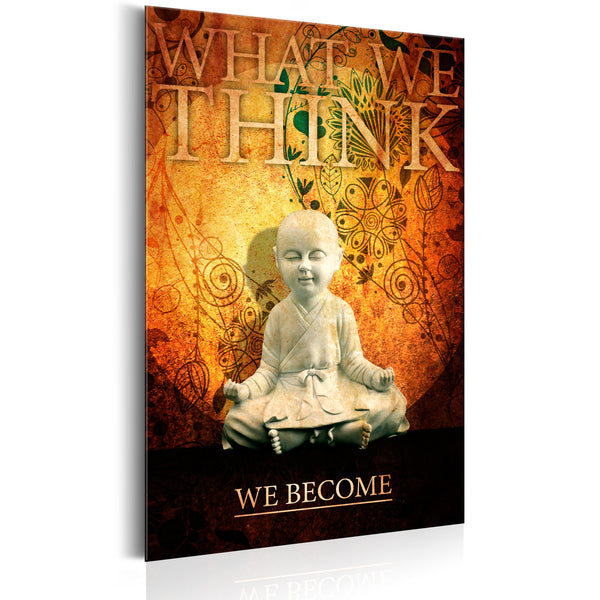 sconto Blechschild - What We Think, We Become 31x46cm Erroi