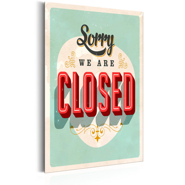 acquista Blechschild - Sorry We Are Closed 31x46cm Erroi