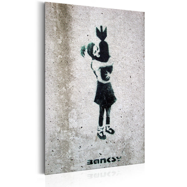 prezzo Metallschild - Bomb Hugger von Banksy 31x46cm Erroi