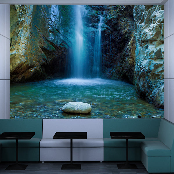 Fototapete - Wasserfall im Troodos-Gebirge, Zypern Erroi Wallpaper acquista