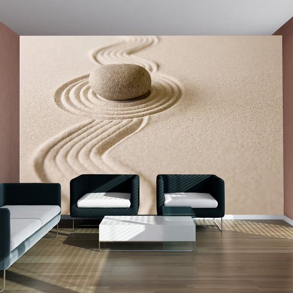online Fototapete - Zen Sand Garden Wallpaper Erroi