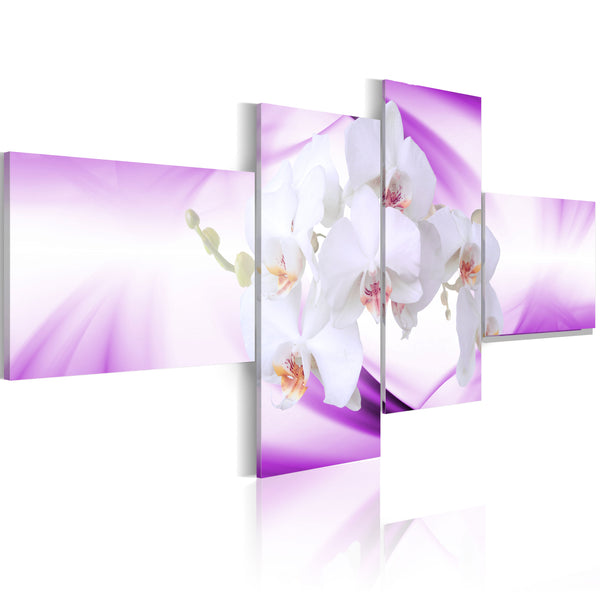 Rahmen - Delikatesse der Orchidee eingetaucht in Violett 100x45cm Erroi prezzo