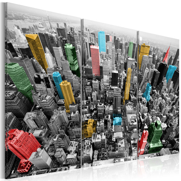 Rahmen - New York von Cmyk-Farben 60x40cm Erroi online