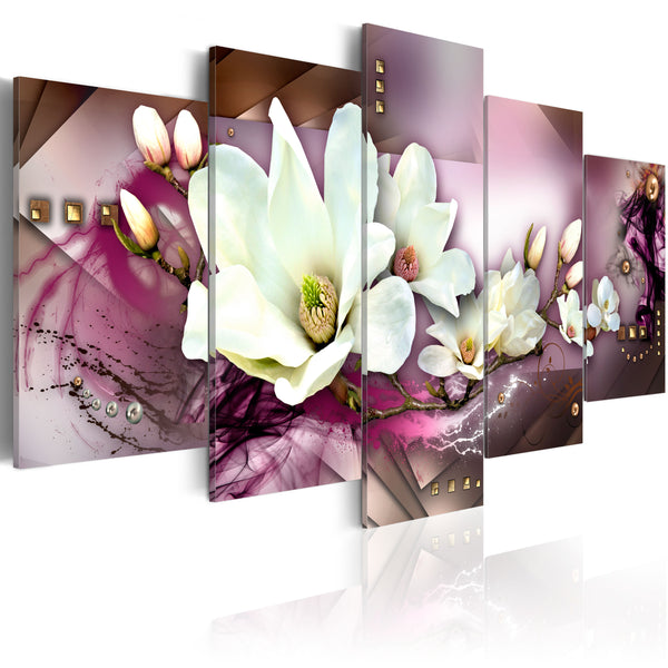 acquista Malerei - Magnetische Abstraktion mit Orchidee 100x50cm Erroi