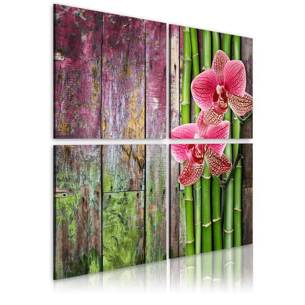 online Poster - Bambus und Orchidee Erroi
