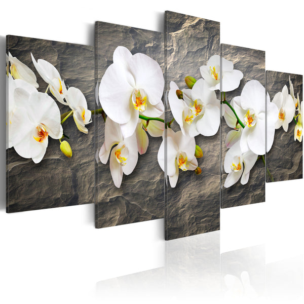 prezzo Malerei - Orchideen auf den Felsen 100x50cm Erroi