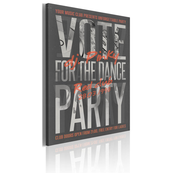 Poster - Stimmen Sie für die Tanzparty! Sie machen Fehler acquista
