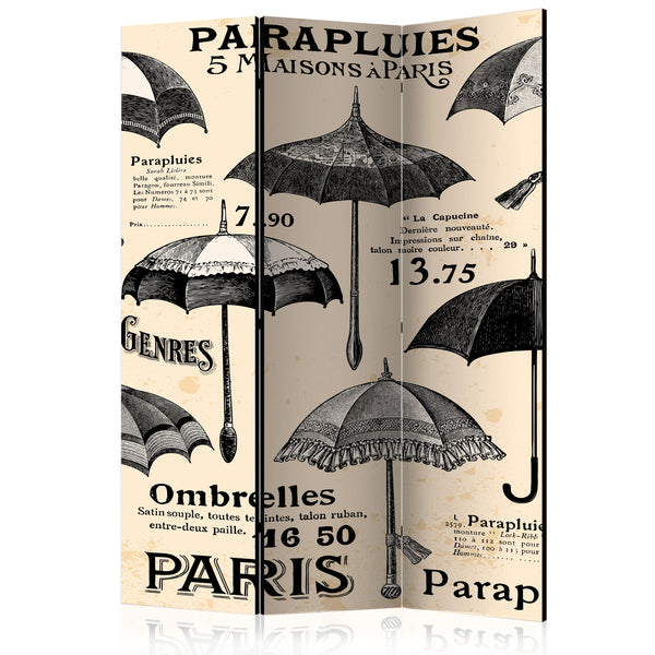 prezzo Paravent 3 Paneele - Vintage Regenschirme 135x172cm Erroi