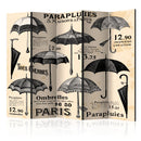Paravento 5 Pannelli - Vintage Umbrellas II 225x172cm Erroi-1