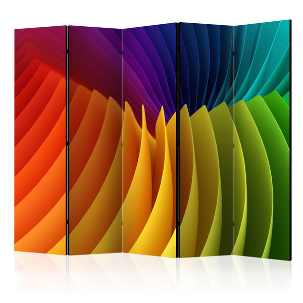 Paravent 5 Panels - Rainbow Wave II 225x172cm Erroi prezzo