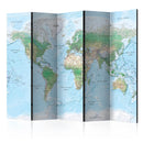 Paravento 5 Pannelli - World Map 225x172cm Erroi-1