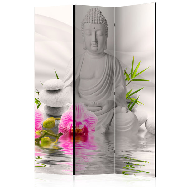 Paravent 3 Panels - Buddha und Orchideen 135x172cm Erroi online