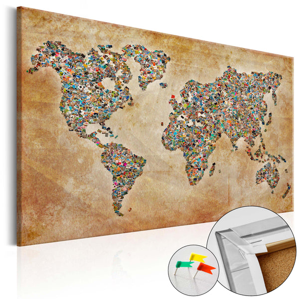 Korkbild - Postkarten aus aller Welt [Korkkarte] 120x80cm Erroi online