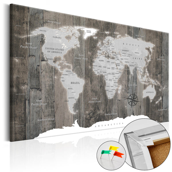 online Korkbild - World Of Wood [Korkkarte] 120x80cm Erroi