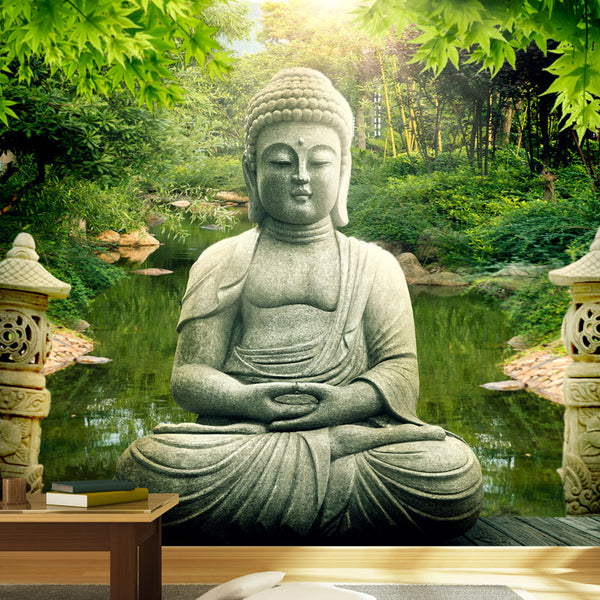sconto Fototapete - Buddha Garden Wallpaper Erroi