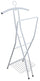 Herrendiener aus Metall mit Stiel 47x42x113 cm Fadi Weiß