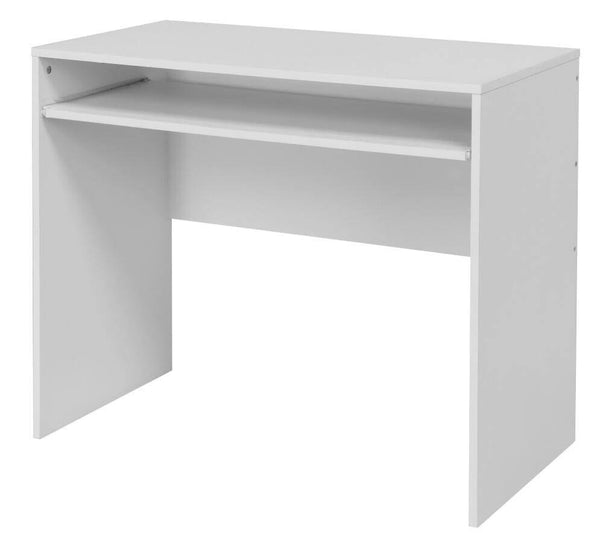 Schreibtisch 90x45x74 mit abnehmbarer Platte aus weißem MDF sconto