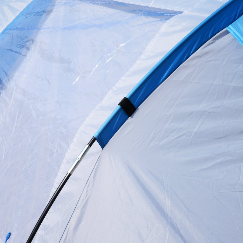Tenda da Campeggio Impermeabile per 4 Persone 375x240x150 cm -8