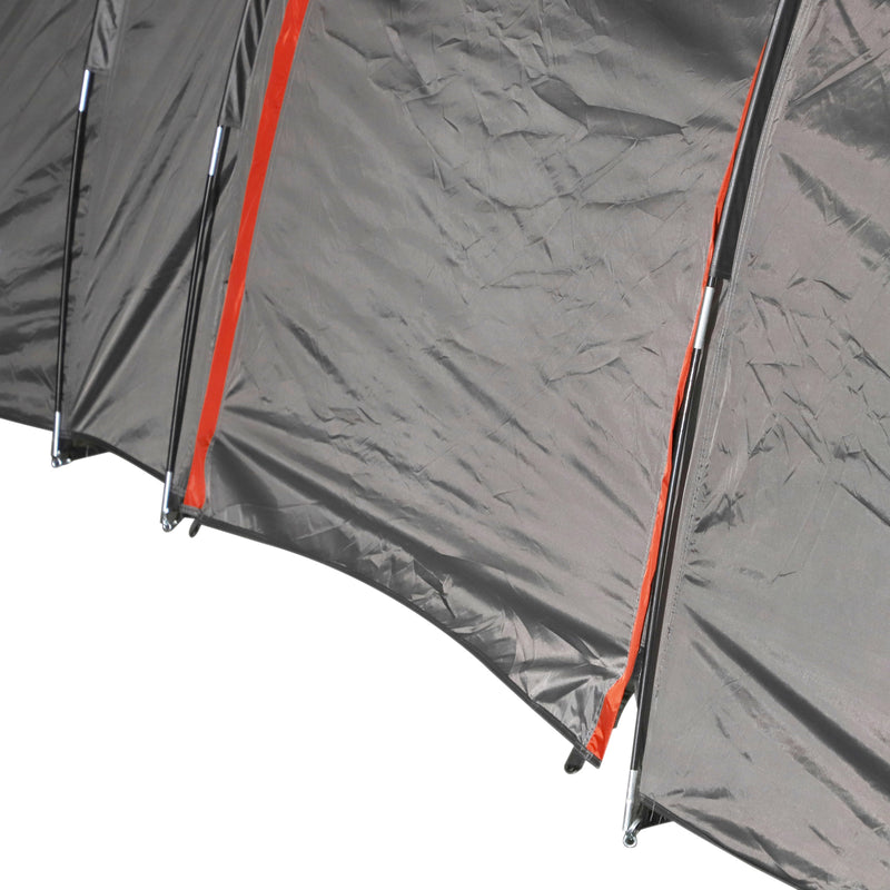 Tenda da campeggio per 4-6 persone blu e grigio 500x320x195 cm -7
