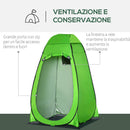 Tenda Doccia da Campeggio 126x124x189 cm in Poliestere Verde-4