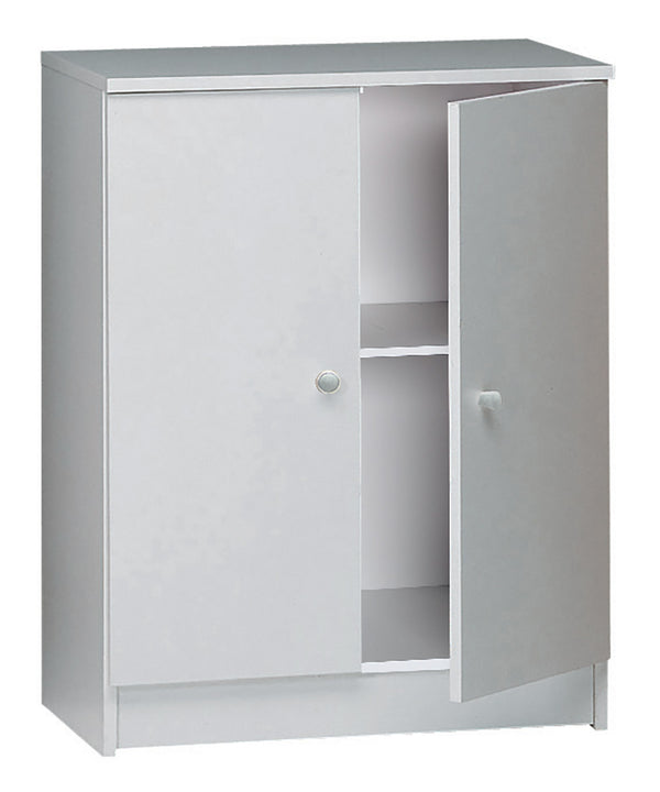 Schrank 2 Türen 62x80x34 cm Glattes Weiß online