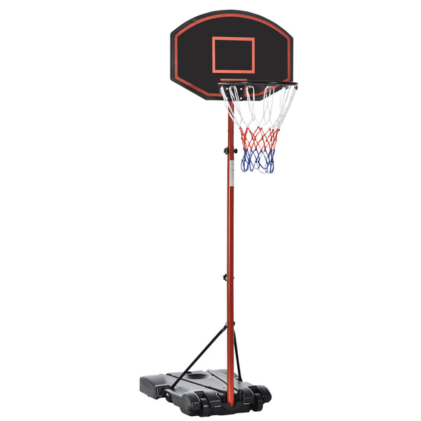 Outdoor-Basketballkorb mit Ständer und verstellbarer Höhe aus Stahl sconto