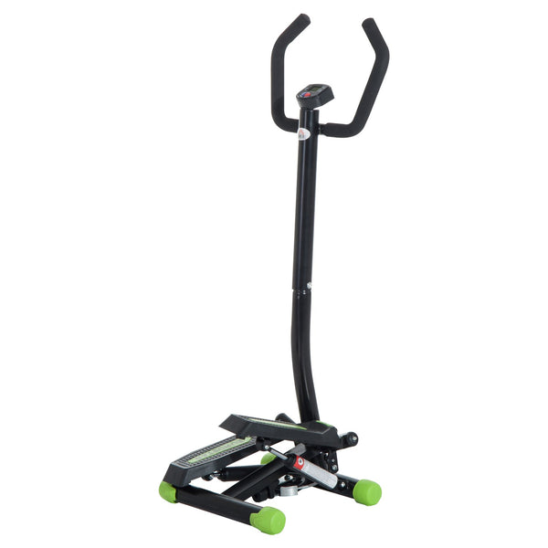 sconto Professioneller Fitness-Stepper mit Lenkstange und Seilen 40x48x118 cm