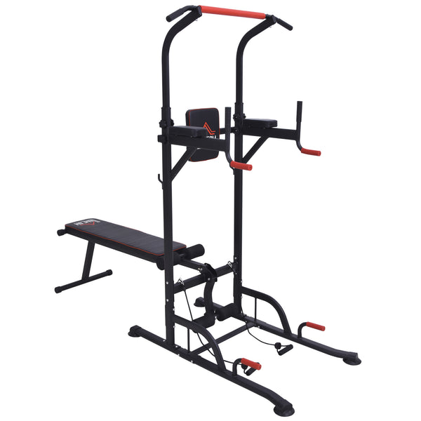acquista Faltbare Multifunktions-Fitnessstation 98 x 220 x 229 cm in Black Steel
