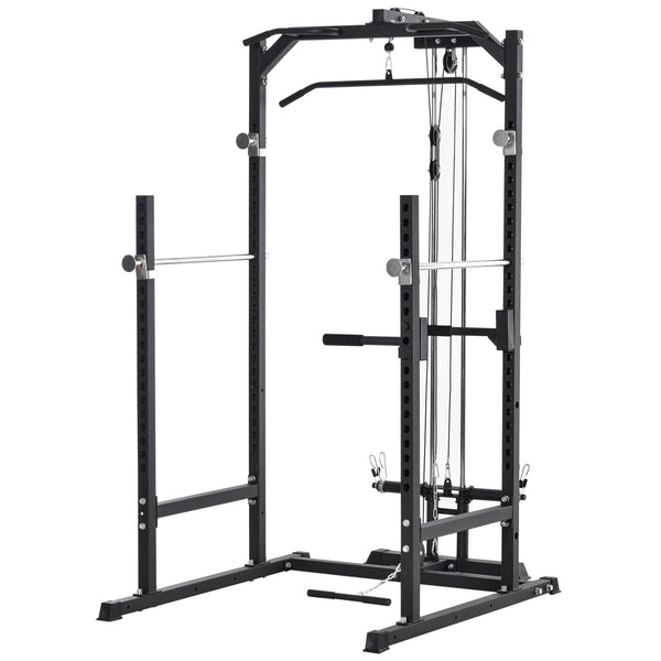 Multifunktions-Fitnessstation 155 x 118 x 220 cm in Black Steel online