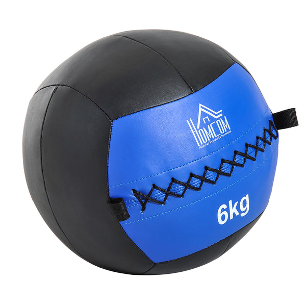 Medizinball Crossfit Wandball 6kg Ø35 cm Schwarz-blau prezzo