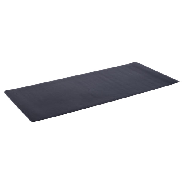 prezzo Rutschfeste Fitnessmatte aus schwarzem PVC 170 x 75 x 0,4 cm
