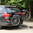 Portabici per Auto Posteriore 3 Biciclette 40 kg in Acciaio e Alluminio Nero 68x52x60 cm -2