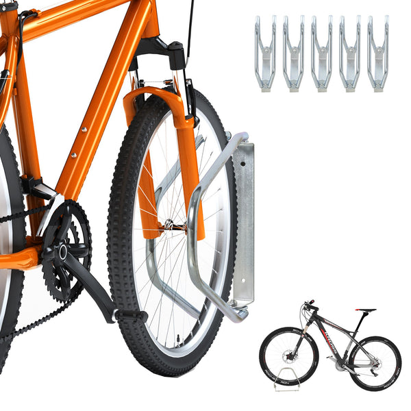 online Set mit 5 Fahrradträgern 29 x 32,5 x 8,2 cm aus verzinktem Stahl
