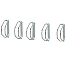 Set 5 Rastrellieri Portabici 29x32,5x8,2 cm in Acciaio Zincato -4