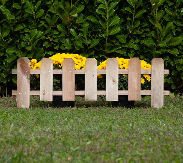 prezzo Zaun Lattenzaun Garten 30/45x110 cm in Holz