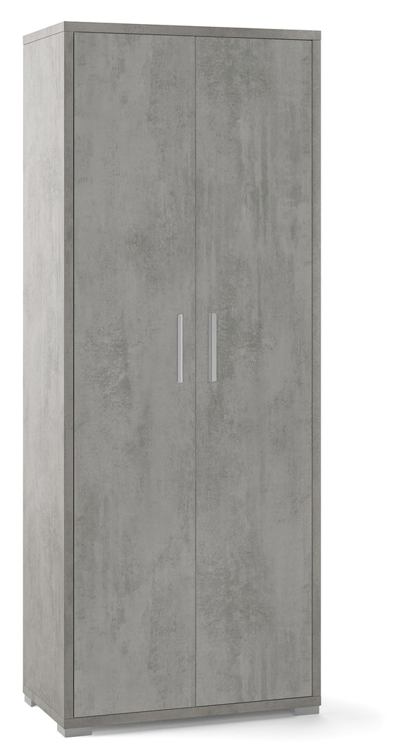 Schrank 2 Türen 71x182x41 cm Zement prezzo