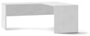 Scrivania Angolare Dx 180x76x169 cm Ossido Bianco-1