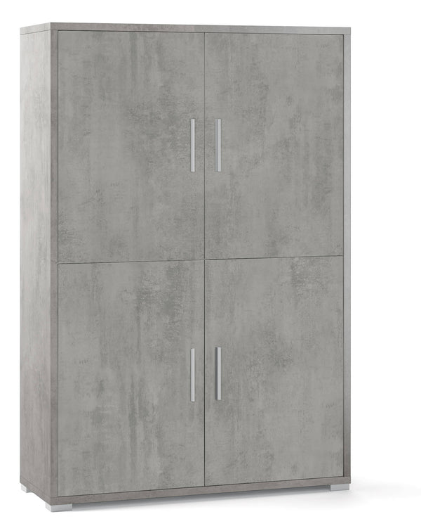 prezzo Schrank mit 4 Türen 108x161x41 cm Zement
