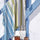 Plaid aus Baumwollmischung 130x170cm 260gr Cober Stripe Hellblau