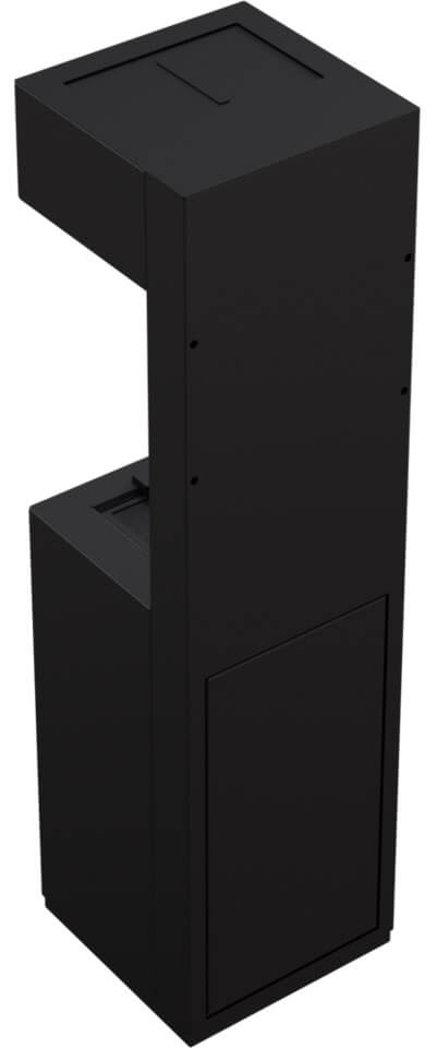 Stufa a Gas da Esterno 45x169,5x45 cm Flig Nashville Nero con Telecomando-4