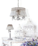 Lampada da tavolo Elegant in Metallo Bird Bianco Antique-2