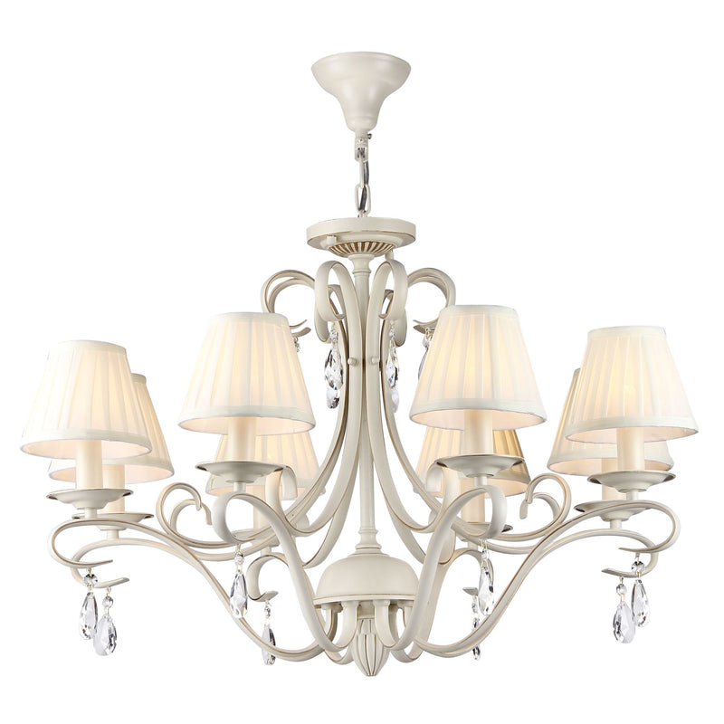Lampadario Elegant in Metallo Brionia Beige-1
