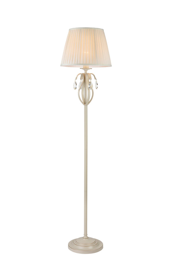 online Elegante Stehlampe aus beigefarbenem Brionia-Metall