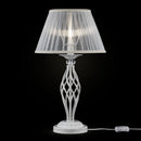 Lampada da tavolo Elegant in Metallo Grace Bianco con Oro-3