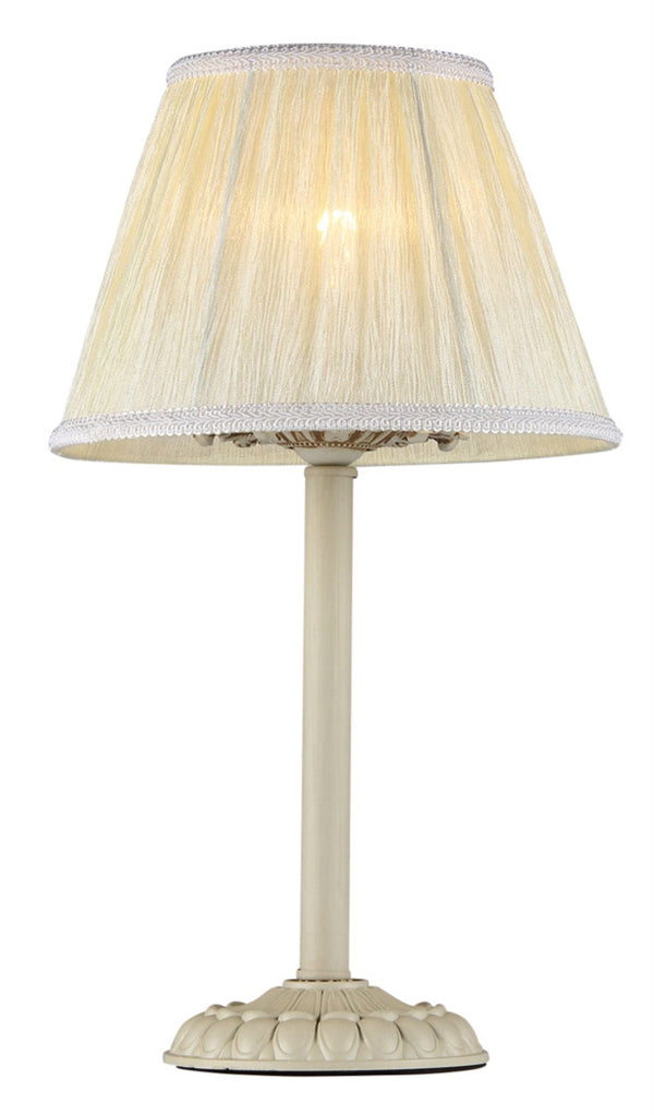 prezzo Elegante Tischlampe aus elfenbeinfarbenem Olivia-Metall